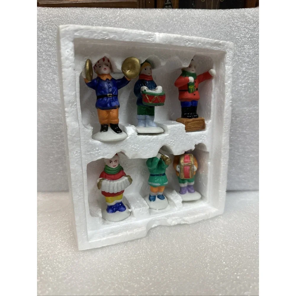 1993 Vintage Retired‎ Lemax Dickensvale Collection Porcelain Children's Band Set